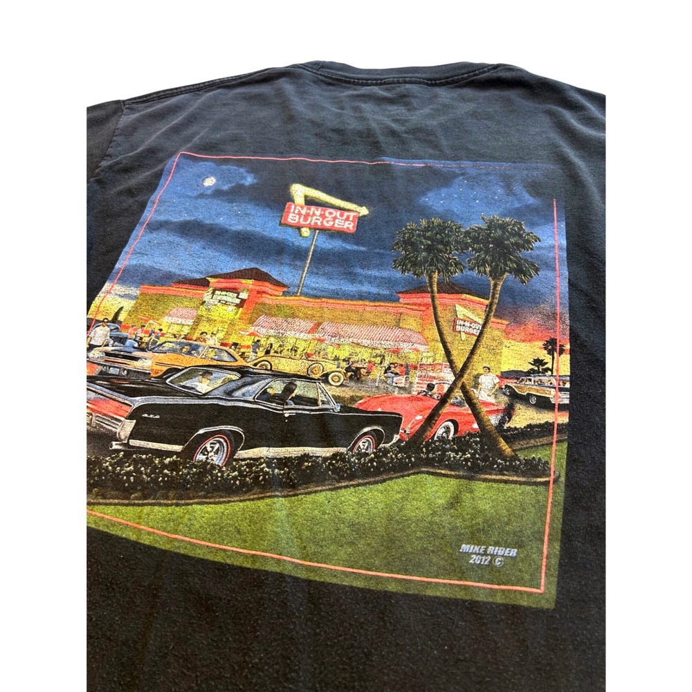 In-N-Out Burger California Graphic T-Shirt Mens Large Black Cotton Tee
